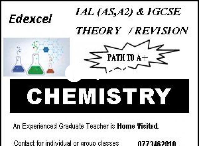 Edexcel Chemistry IGCSE,IAL(AS & A2)