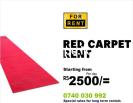 Red carpet rental