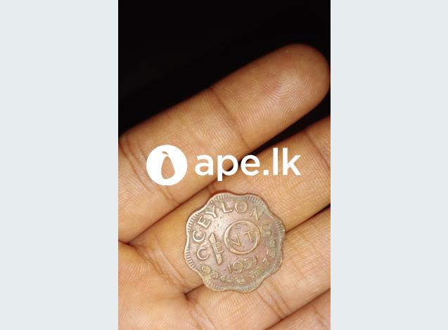 COIN CEYLON 10 CENTS 1951 GEORGE VI